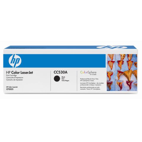 HP CC530A, Toner Cartridge- Black, CM2320, CP2020, CP2025- Original