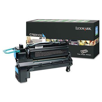 Lexmark C792X1CG, Toner Cartridge Extra HC Cyan, C792- Original