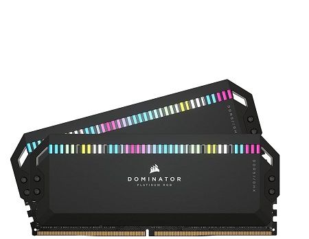 CORSAIR CMT64GX5M2B6000C40, DOMINATOR PLATINUM RGB DDR5 RAM 64GB (2x32GB) 6000MHz CL40 Intel XMP iCUE Compatible Computer Memory Black