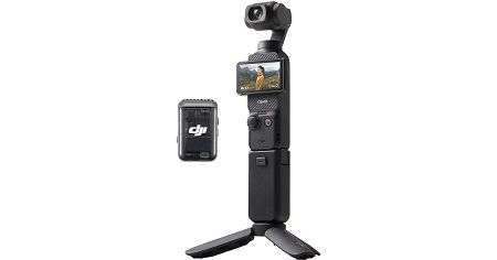 DJI OSMO POCKET 3 CREATOR COMBO CP.OS.00000302.01, 3-AXIS STABILIZED 4K HANDHELD CAMERA