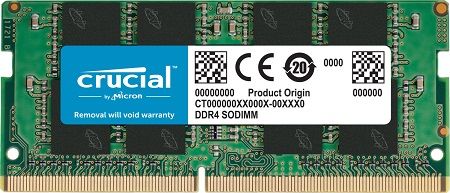 Crucial CT16G4SFRA32A, RAM 16GB DDR4 3200 MHz CL22 Laptop Memory