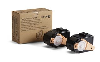 Xerox 106R02602, Toner Cartridge Cyan Twin Pack, Phaser 7100- Original