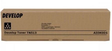 Develop A33K0D1, Toner Cartridge Black, TN-513, Ineo 454, 554- Original