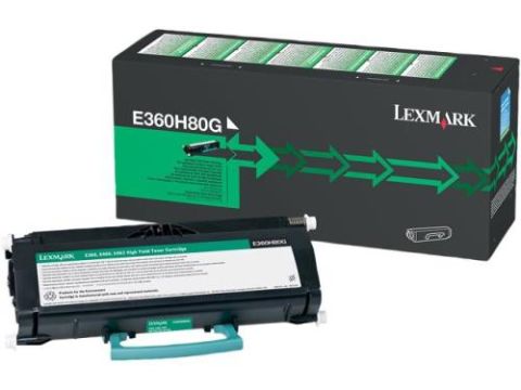 Lexmark E360H80G, Toner Cartridge HC Black, E360, E46x- Original
