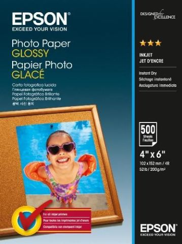Epson C13S042549, Photo Paper Glossy, 10x15cm, 500 Sheet