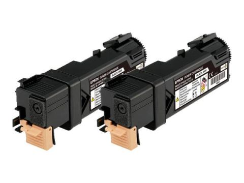 Epson C13S050631 Toner Cartridge Twin Pack, AcuLaser C2900, CX29 - Black Genuine