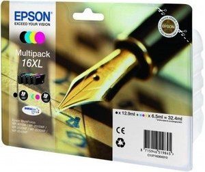 Epson C13T16364010, 16XL Ink Cartridge Value Pack, WorkForce WF 2010, 2510, 2520, 2530, 2540 - HC 4 Colour Genuine