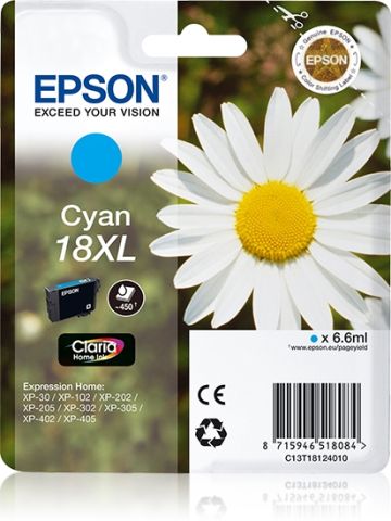 Epson C13T18114010, Ink Cartridge HC Black, XP-102, 225, 325, 425- Original