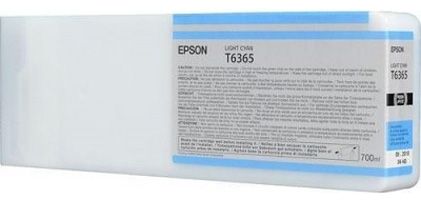 Epson C13T636500, T6365 Ink Cartridge HC Light Cyan 700ml, Stylus Pro 7700, 7890, 7900, 9700- Original