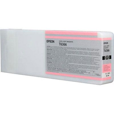 Epson C13T636600, T6366, Ink Cartridge HC Light Magenta 700ml, Pro 7700, 7890, 7900, 9700- Original 