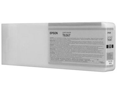 Epson C13T636700, T6367 Ink Cartridge HC Light Black 700ml, Stylus Pro 7700, 7890, 7900, 9700- Original