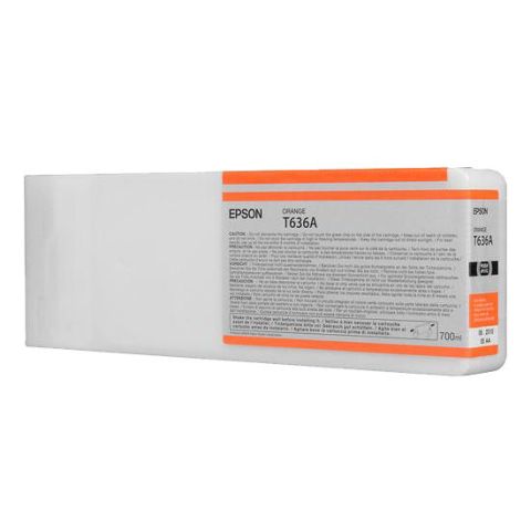 Epson C13T636A00, T636A Ink Cartridge HC Orange 700ml, Stylus Pro 7700, 7890, 7900, 9700- Original