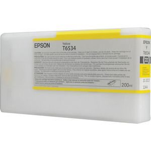 Epson C13T653400, T6534 Ink Cartridge, Stylus Pro 4900 - Yellow Genuine