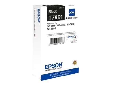 Epson C13T789140, Ink Cartridge Extra HC Black, WF5110, 5190, 5620, 5690- Original
