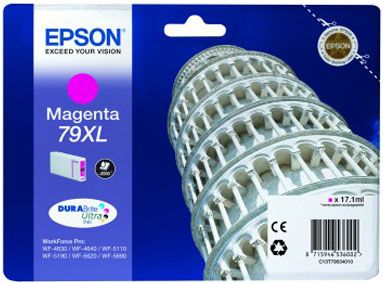Epson C13T79034010, Ink Cartridge HC Magenta, WF5110, 5190, 5620, 5690- Original