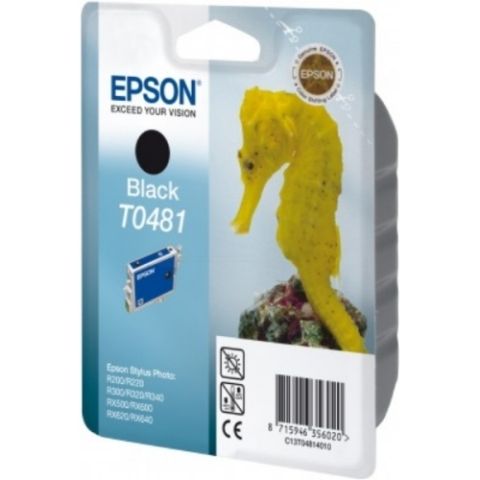Epson T0481, Ink Cartridge Black, C13T04814010, Stylus Photo R200, R220, R300, R320- Original