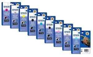 Epson T157 Ink Cartridge ValuePack, Stylus Photo R3000 - 9 Colour Genuine