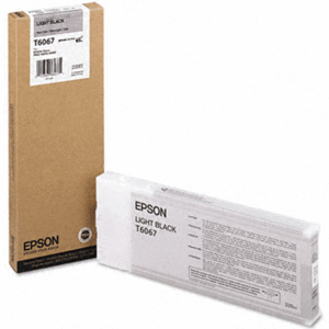 Epson T6067, C13T606700, Ink Cartridge HC Light Black, Stylus Pro 4800, 4880- Original