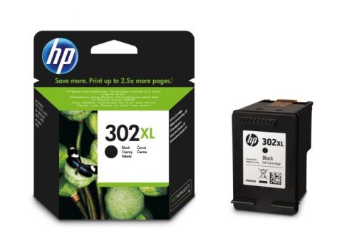 HP F6U68AE, 302XL, Ink Cartridge HC Black, Officejet 3832, 4650, 4652, 4654- Original