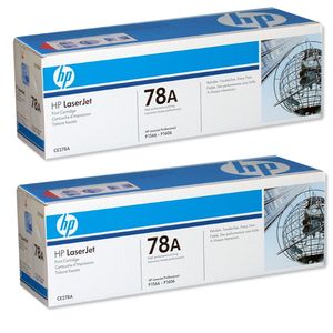 HP 78A M1536, P1566, P1606 Toner Cartridge - Black Twinpack Genuine (CE278AD)