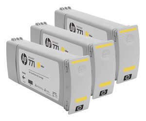 HP CR253A, 771 Ink Cartridge, Designjet Z6200 - Yellow Multipack Genuine
