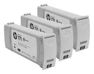 HP CR257A, 771 Ink Cartridge, Designjet Z6200 - Light Grey Multipack Genuine
