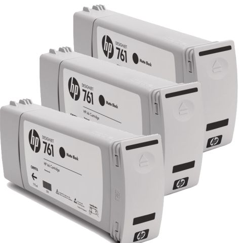 HP CR275A, 761 Ink Cartridge, Designjet T7100 - Matte Black Multipack Genuine