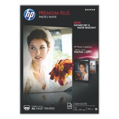 HP CR673A, Premium Plus Semi-Gloss Photo Sized A4 Photo Paper 
