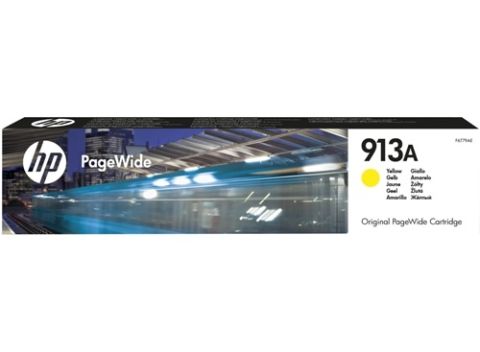 HP F6T79AE, Ink Cartridge Yellow, 913A, Pro 352, 377, 452, 477- Original 