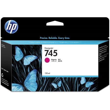 HP F9J95A, 745, Ink Cartridge Magenta, 130ml, DesignJet Z2600, Z5600- Original