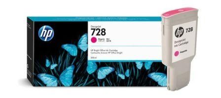 HP F9K16A, 728, Ink Cartridge Magenta, 300ml, Designjet T730, T830- Original