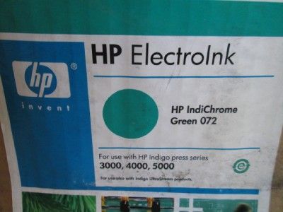 HP Q4005A, ElectroInk IndiChrome Green, Indigo Digital Press 3000, 4000, 5000- Original