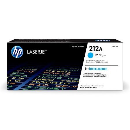 HP W2121A, 212A, Toner Cartridge Cyan, Laserjet M578, M554, M555- Original