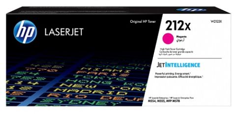 HP W2123X, 212X, Toner Cartridge HC Magenta, Laserjet M554, M555, M578- Original