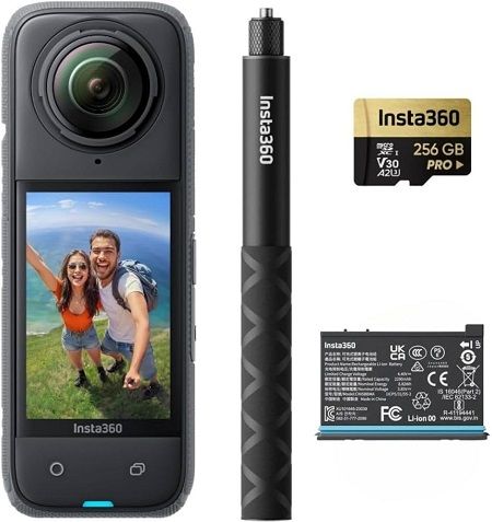 Insta 360 X4, Waterproof 8k Pocket ultra hd Insta 360 Camera One X3 X4 Action Accessories Full Kit 