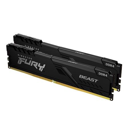 Kingston KF436C17BBK2/16, FURY Beast 16GB (2x8GB) 3600MHz DDR4 CL17 Desktop Memory Kit