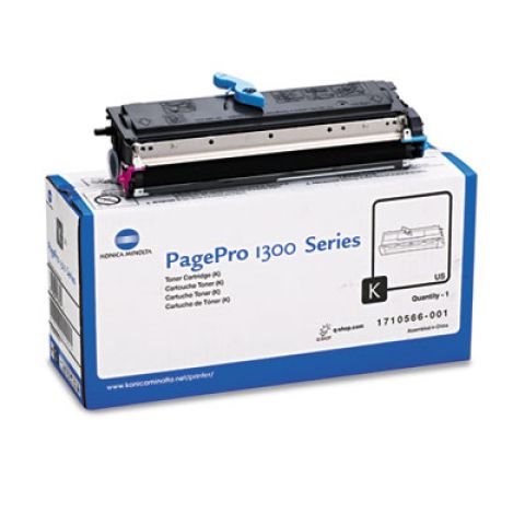 Konica Minolta 1710566001, Toner Cartridge Black, PagePro 1350, 1380, 1390- Original