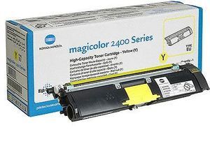 Konica Minolta 1710589-001 Toner Cartridge Yellow, Magicolor 2400, 2500 - Genuine
