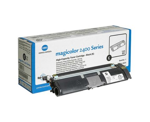 Konica Minolta 1710589-004, Toner Cartridge HC Black, Magicolor 2400, 2430, 2450, 2500, 2530, 2550- Original