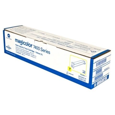 Konica Minolta 8938614, Toner Cartridge Yellow, MagiColor 7400, 7450- Original
