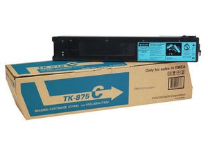 Kyocera Mita TK-875C, Toner Cartridge Cyan, TASKalfa 550C, 650C, 750C- Genuine