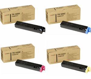 Kyocera TK-500 Toner Cartridge ValuePack, FS-C5016N - 4 Colour Genuine