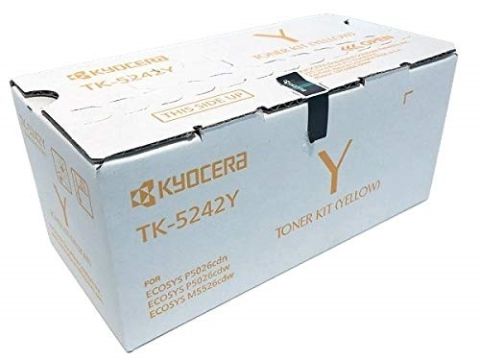 Kyocera TK-5242Y, Toner Cartridge Yellow, ECOSYS M5526, P5026- Original
