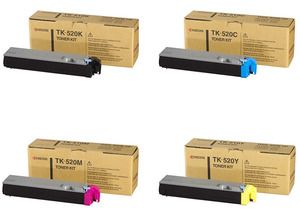 Kyocera TK520 Toner Cartridge ValuePack, FS-C5015N - 4 Colour Genuine