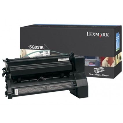 Lexmark 15G031K, Toner Cartridge Black, C752, C760, C762- Original