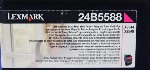 Lexmark 24B5588, Toner Cartridge Magenta, XS544, XS548- Original
