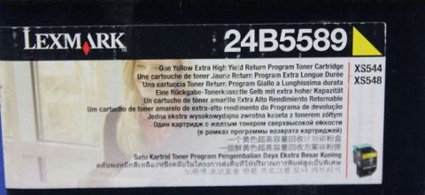 Lexmark 24B5589, Toner Cartridge Yellow, XS544, XS548- Original