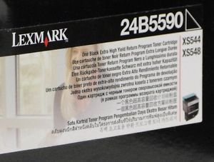 Lexmark 24B5590, Toner Cartridge Black, XS544, XS548- Original