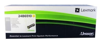 Lexmark 24B6510, Toner Cartridge Yellow, XC8155, XC8160- Original