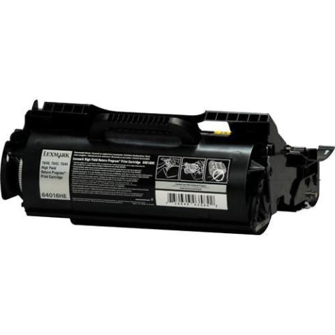 Lexmark 64040HW Toner Cartridge, T640, T642, T644 - Black Genuine